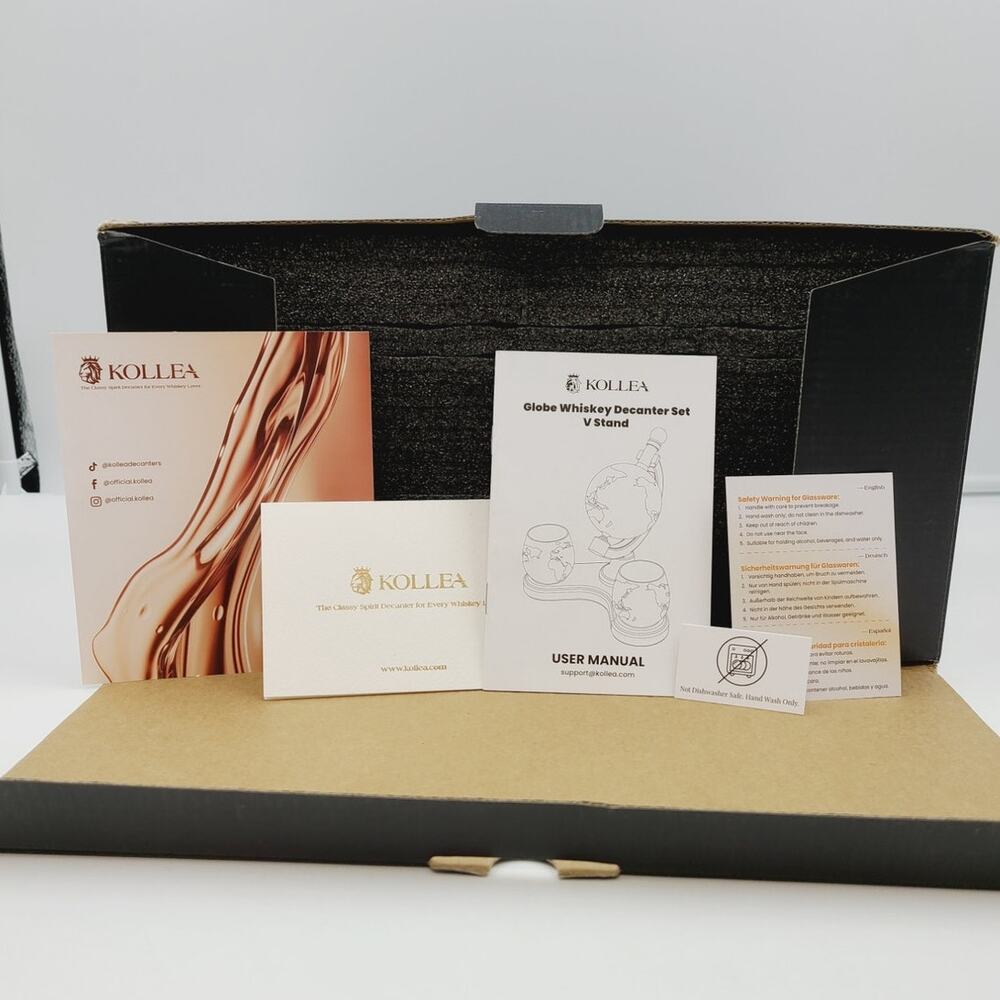 Kollea Whiskey Decanter Set, **NEVER USED** - Picture 5 of 9